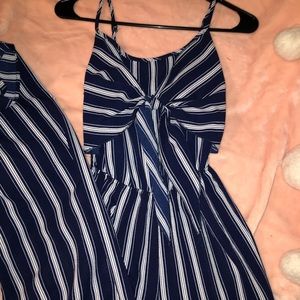 Super cute blue striped jumper.